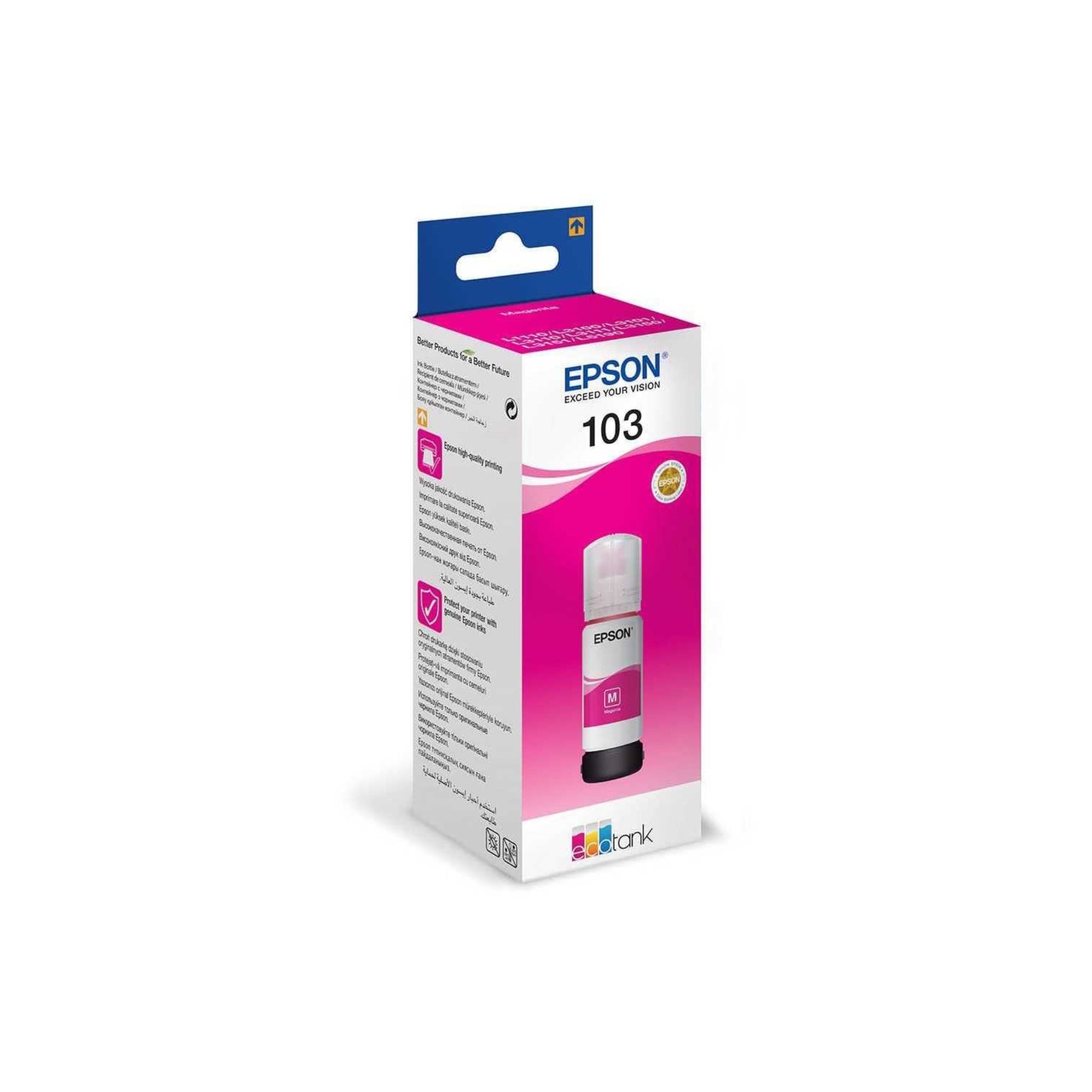 Bouteille d'encre  Epson 103 Magenta (C13T00S34A)