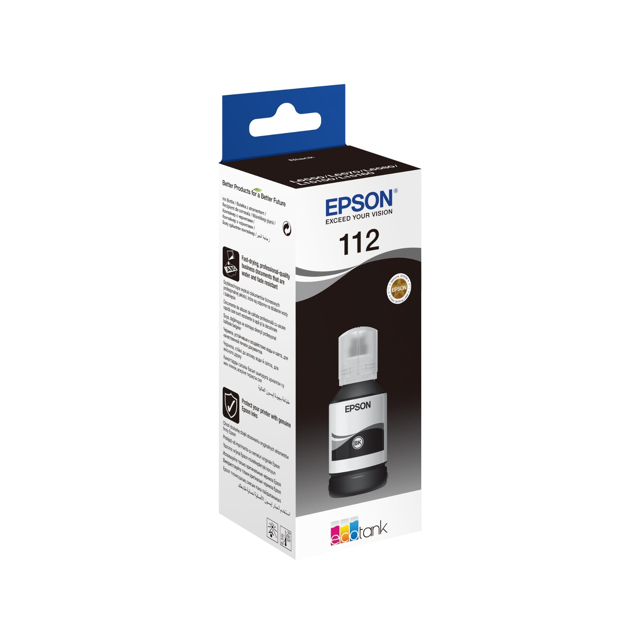 Bouteille d'encre  Epson 112 Noir (C13T06C14A)