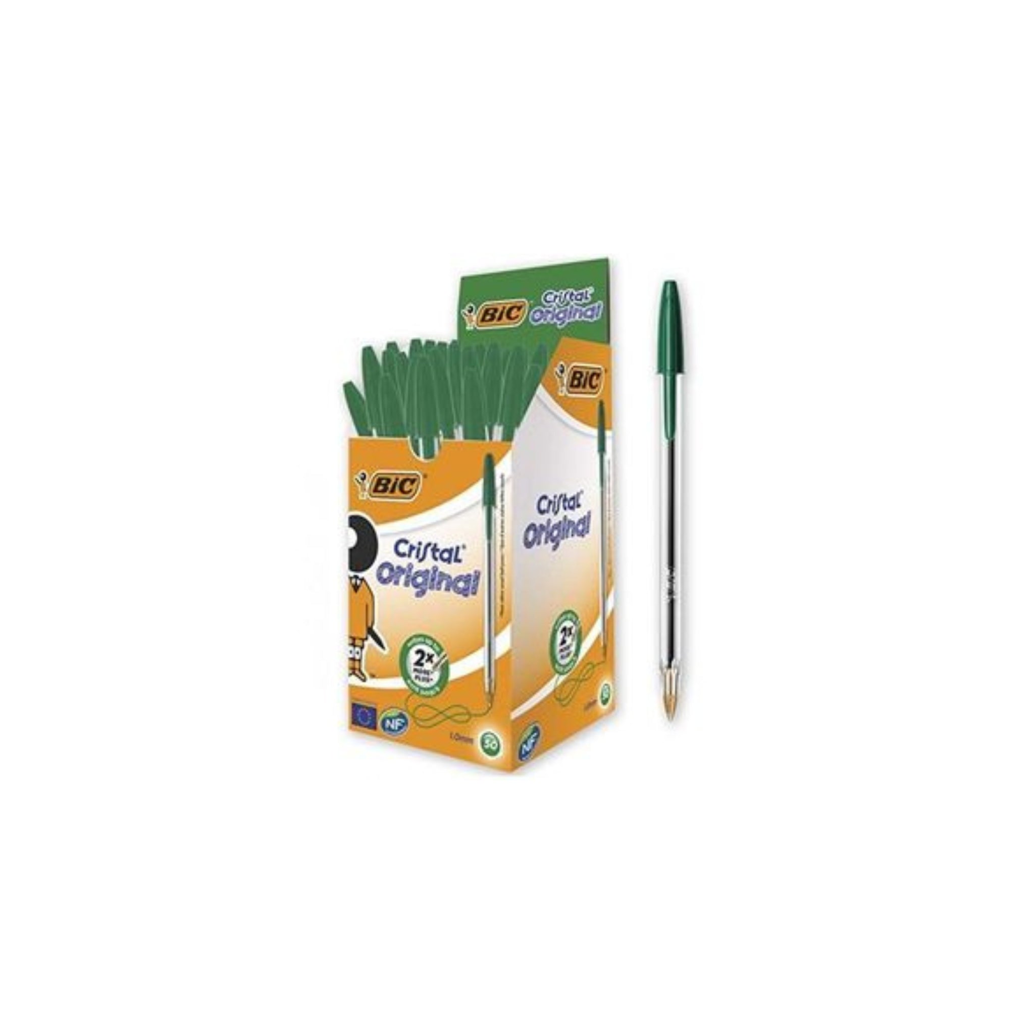 Stylo à bille Bic cristal Vert