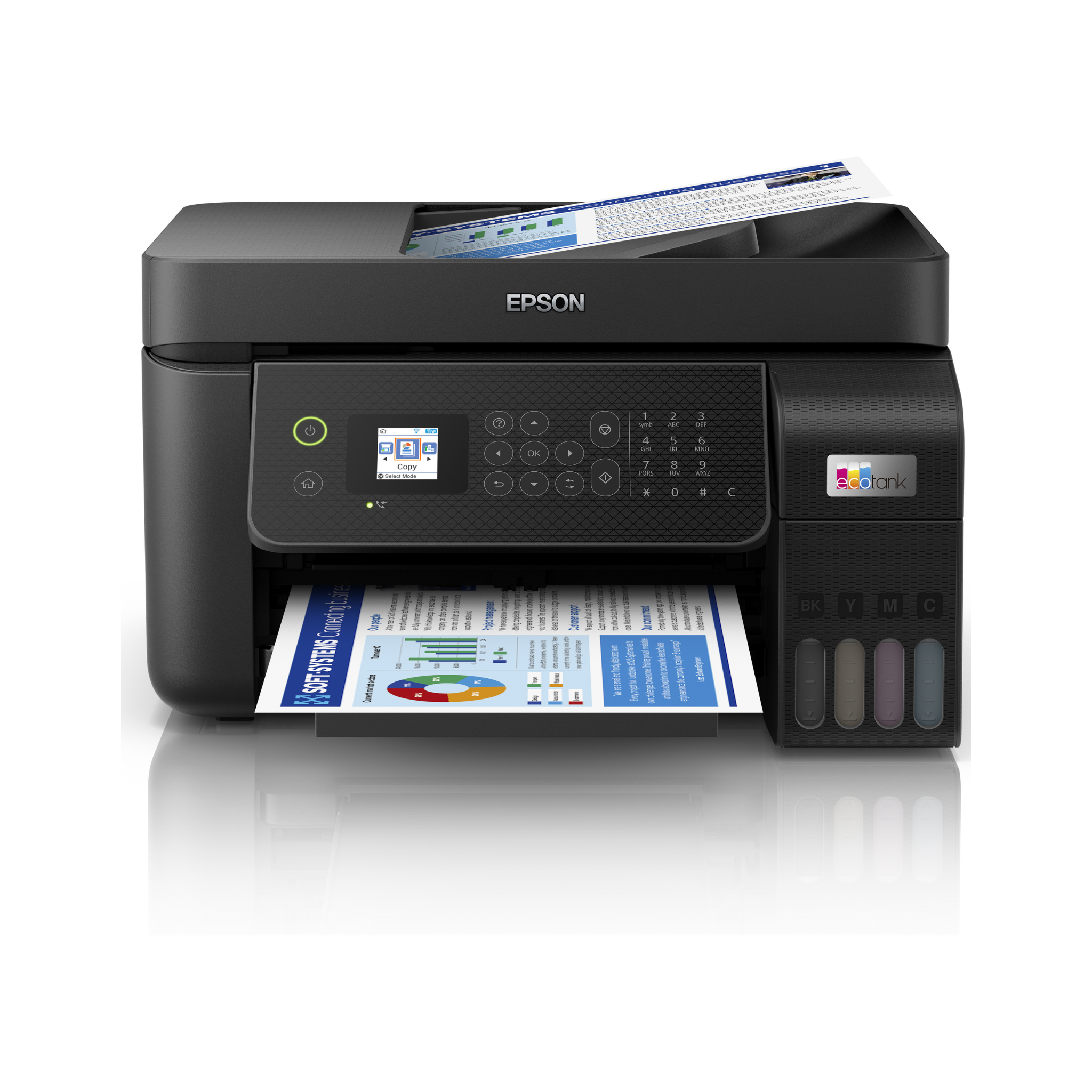 Imprimante Epson EcoTank L5290 multifonction couleur WI-FI avec FAX (C11CJ65405)