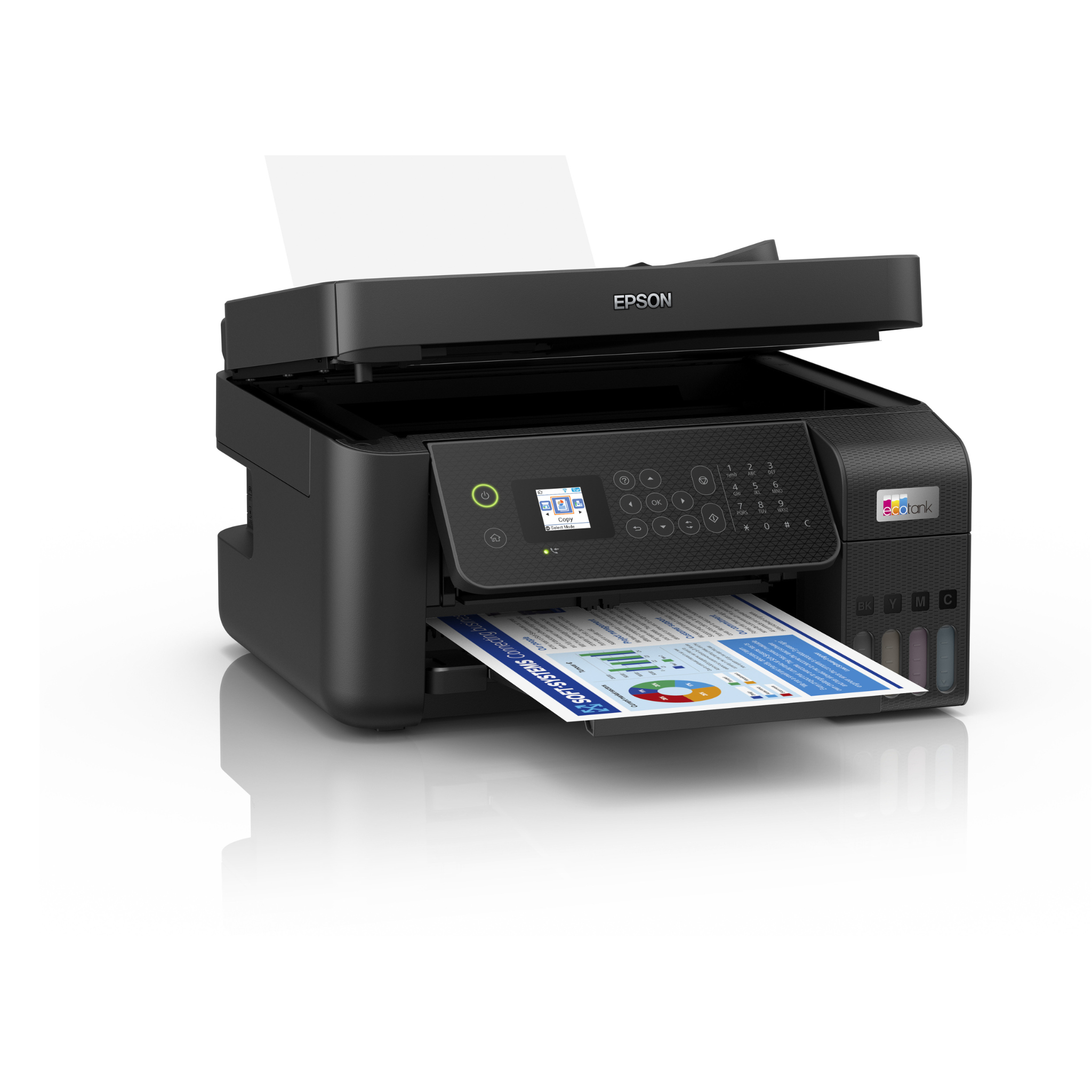 Imprimante Epson EcoTank L5290 multifonction couleur WI-FI avec FAX (C11CJ65405)