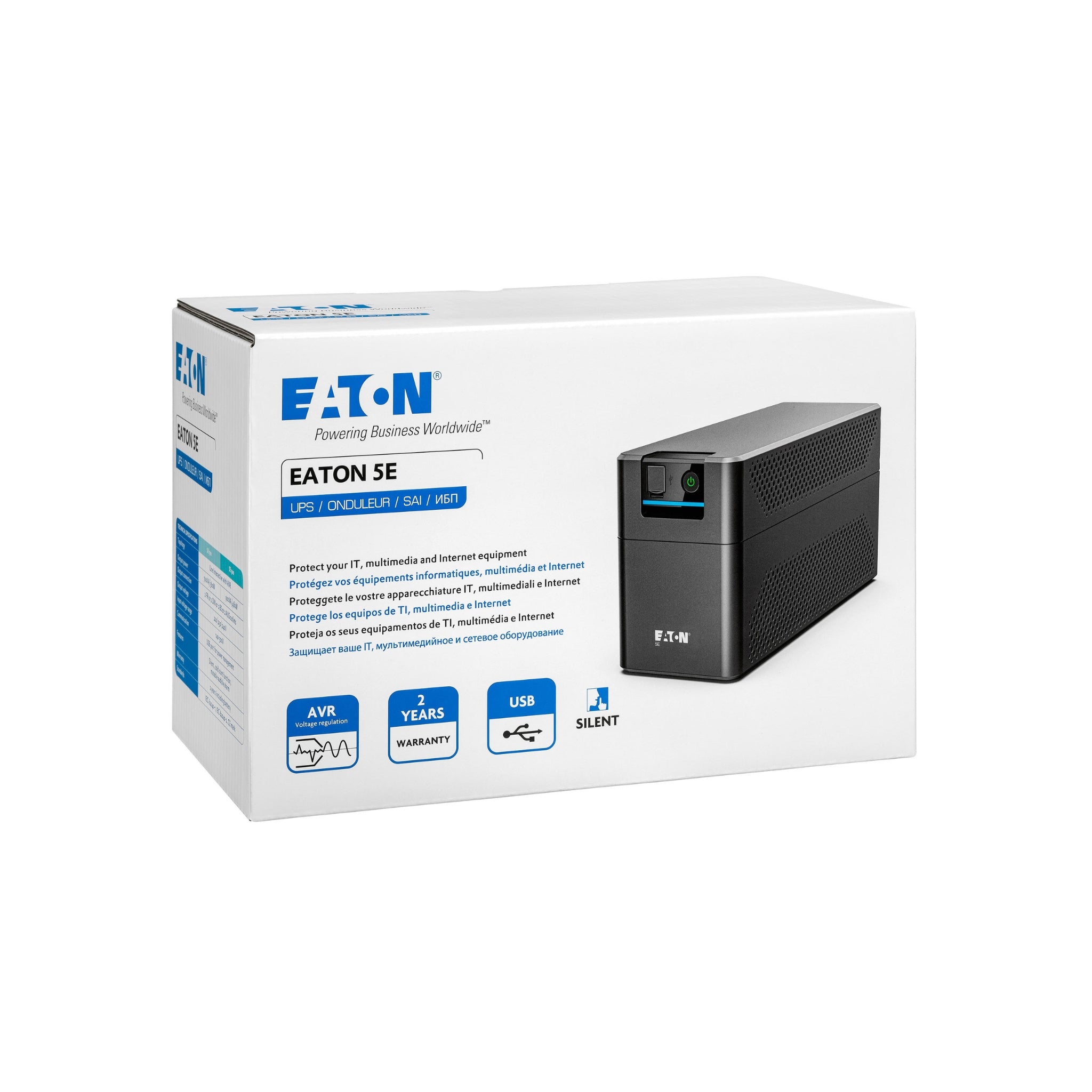 Onduleur Eaton 5E 5E700UI line-interactive 700 VA USB + 4 sortie (5E700UI)