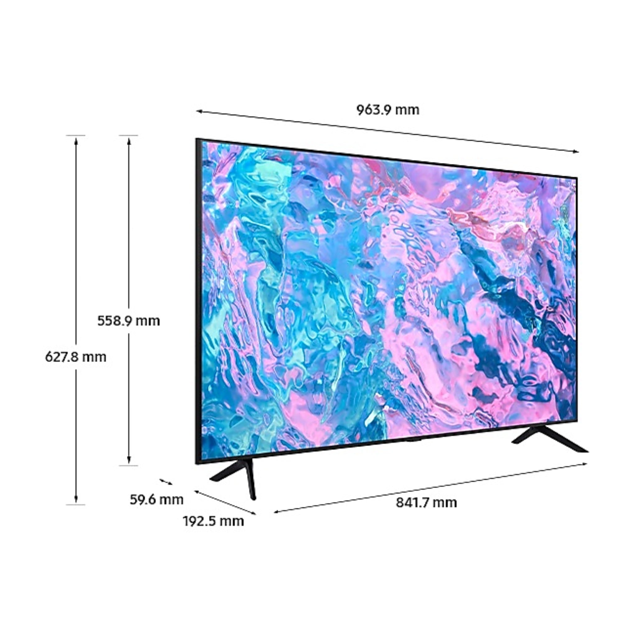 Smart TV Samsung 43" Crystal 4k UHD (UA43CU7000UXMV)