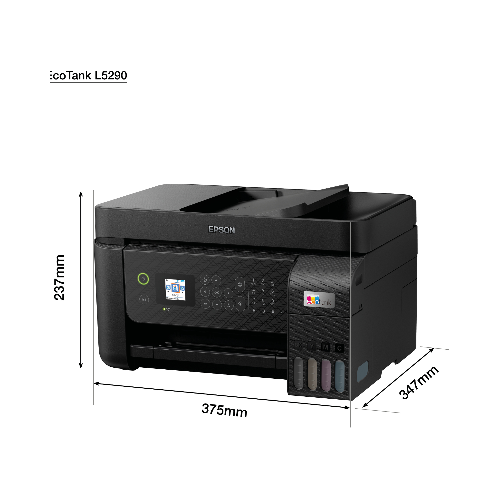 Imprimante Epson EcoTank L5290 multifonction couleur WI-FI avec FAX (C11CJ65405)