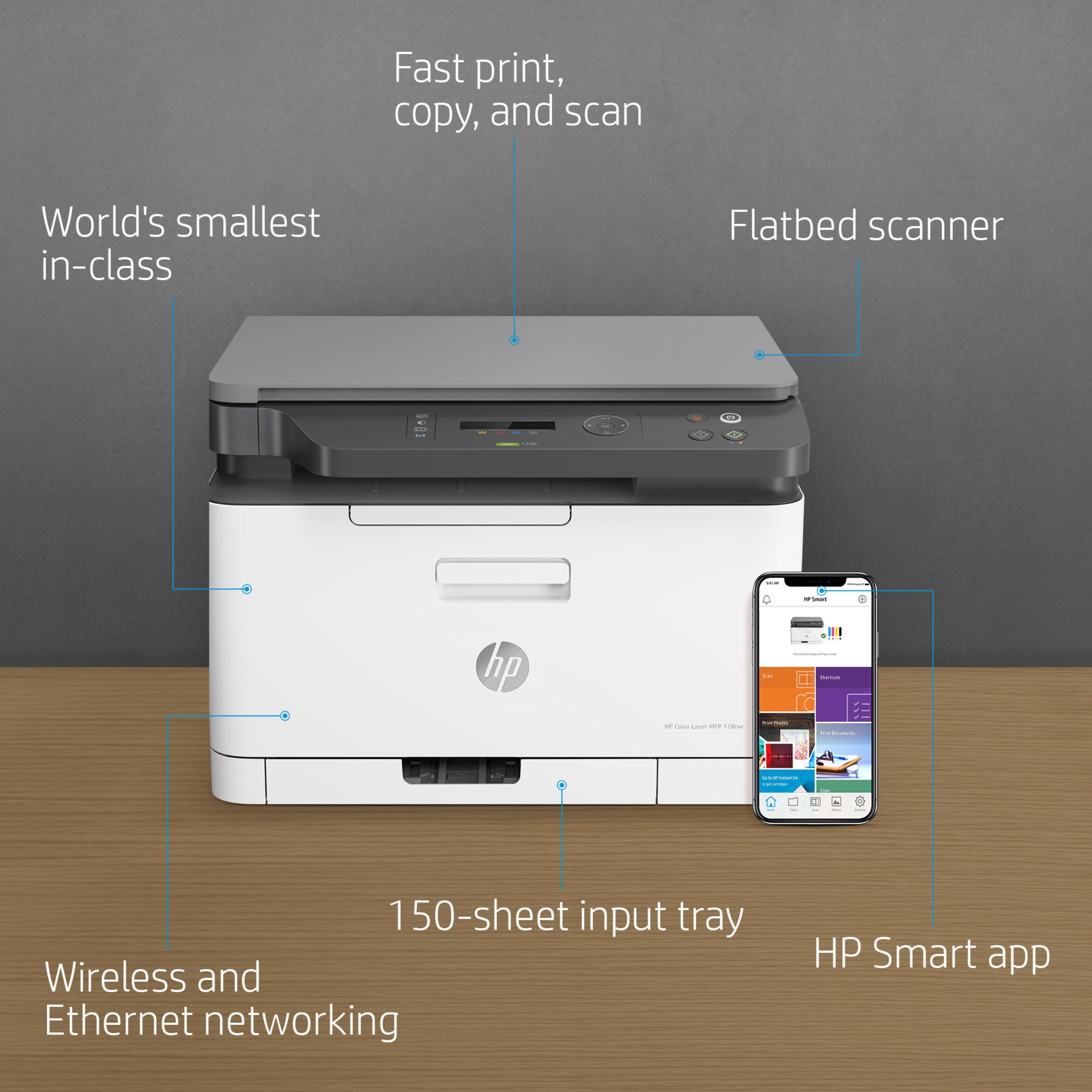 Imprimante HP Laserjet 178NW Couleur WI-FI (4ZB96A)