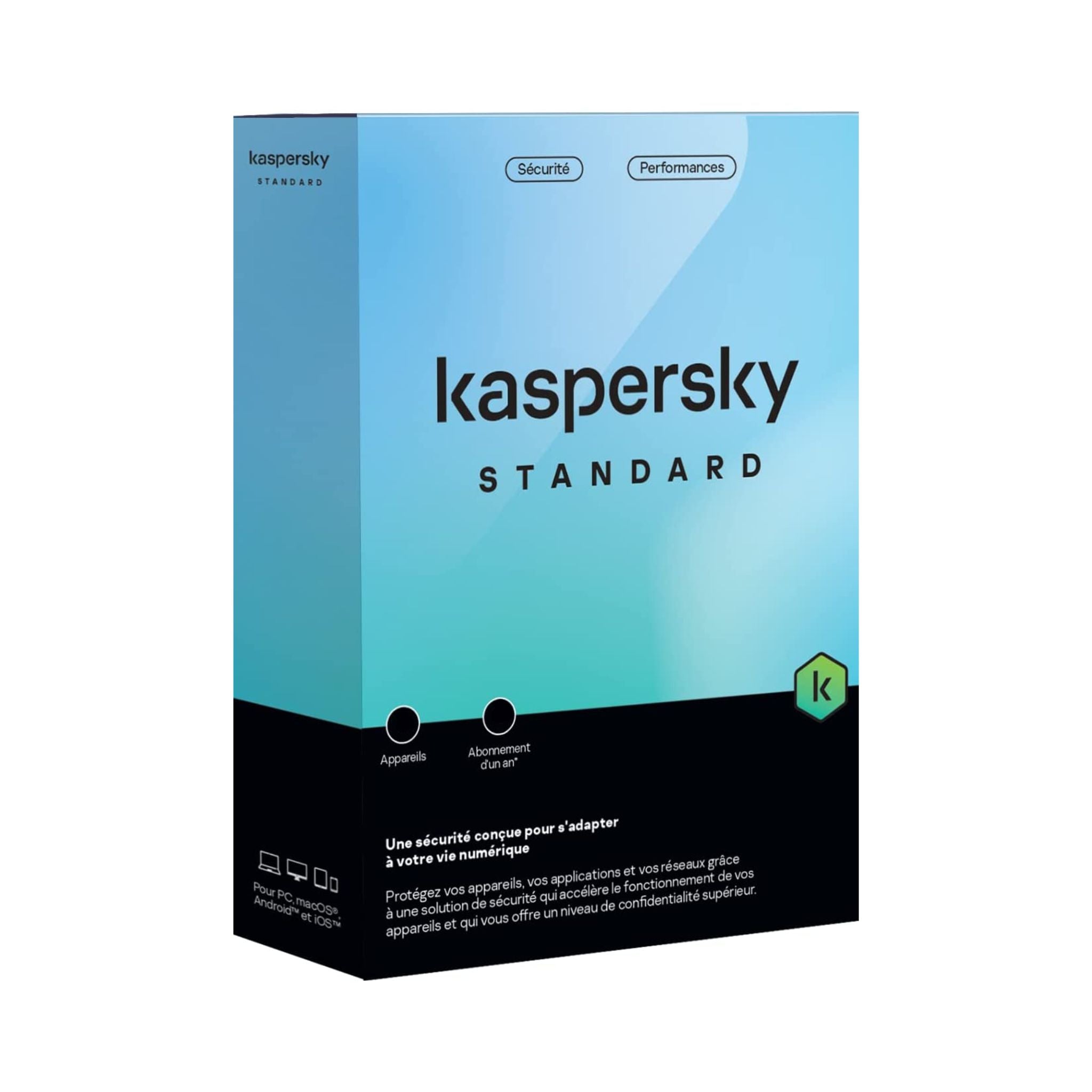 Antivirus Kaspersky Standard 3 Appareil / 1 an (KL10418BCFS-FFPMAG)